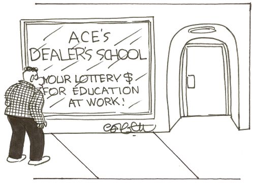 Ace's Dealers school: 'Your lottery $ for education at work!'