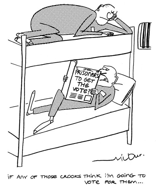 'If any of those crooks think I'm going to vote for them...'