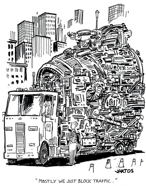 'Mostly we just block traffic.'