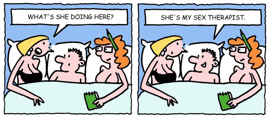 'She's my sex therapist.'