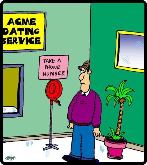 Dating Service: Take a phone number.