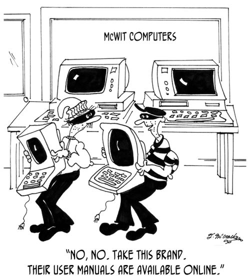 'No, no. Take this brand. Their user manuals are available online.'