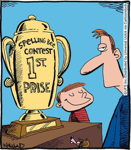 Spelling bee contest - 1st prise.
