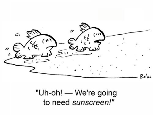 'Uh-oh -- We're going to need sunscreen'