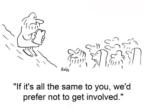 'If it's all the same to you, we'd prefer not to get involved.'