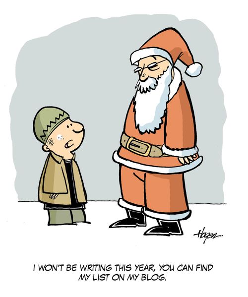 'I won't be writing this year, you can find my list on my blog.'