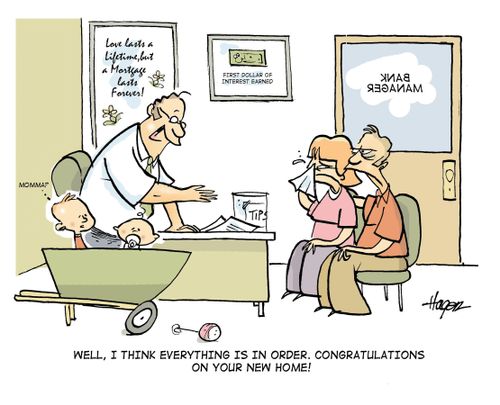'Well I think everything is in order. Congratulations on your new home!'
