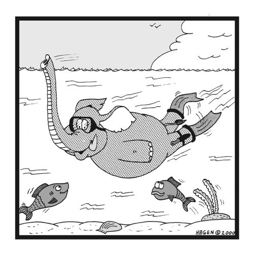 Snorkeling Elephants