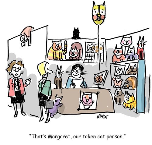 That's Margaret, our token cat person.