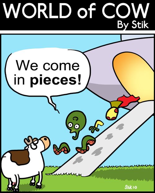 We come in pieces!