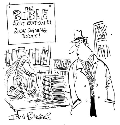 The Bible First Edition - Book Signing Today!