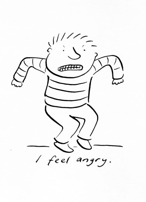 'I feel angry.'
