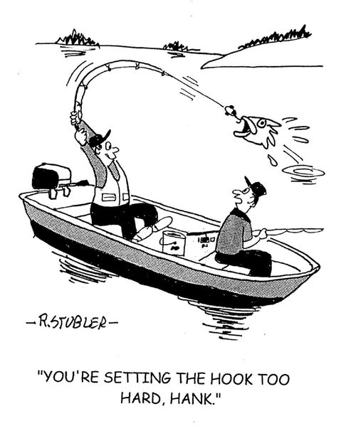 'You're setting the hook too hard, Hank.'