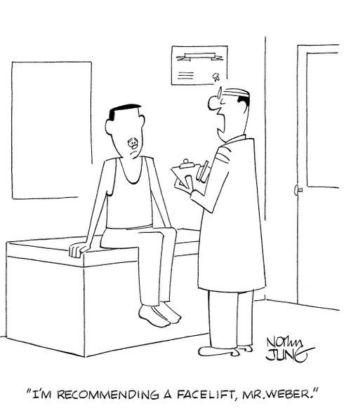 'I'm recommending a facelift, Mr. Weber.'