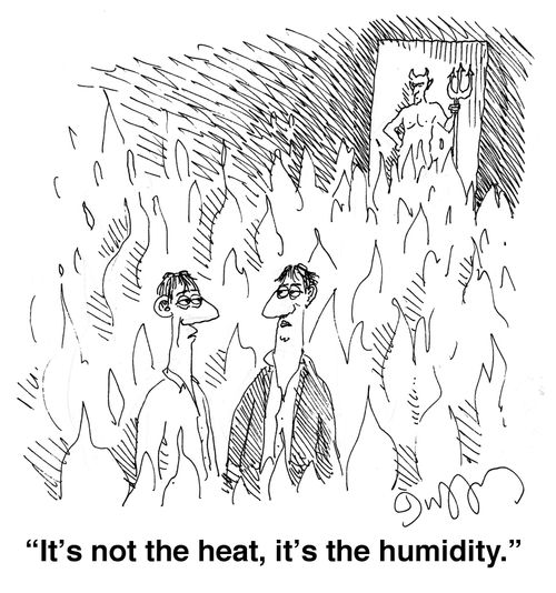 'It's not the heat, it's the humidity.'