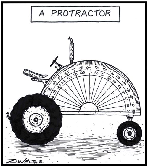 A Protractor.
