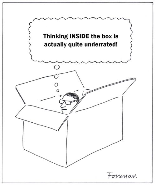 'Thinking INSIDE the box is actually quite underrated!'