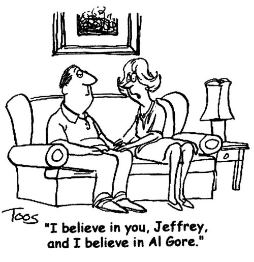 'I believe in you, Jeffrey, and I believe in Al Gore.'