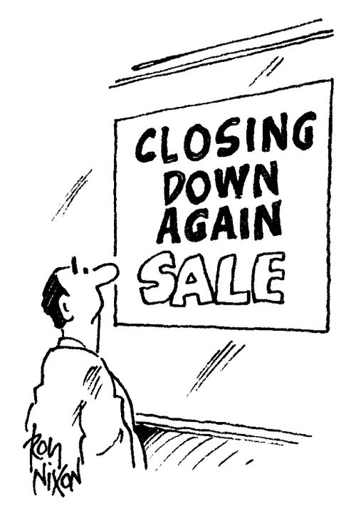Closing Down Again Sale