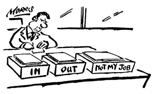 In Tray, Out Tray and Not My Job Tray