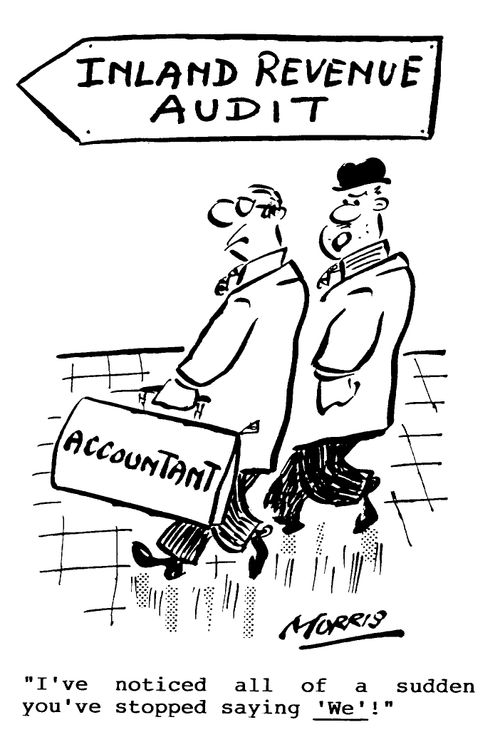 Inland Revenue Audit - "I notice all of a sudden you've stopped saying 'We'!"