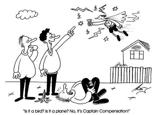 'Is it a bird? Is it a plane? No, it's Captain Compensation!'