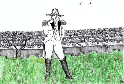 Napoleon's Army of Men at Desks