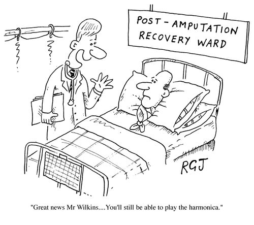 "Great News Mr Wilkins...you'll still be able to play the harmonica."