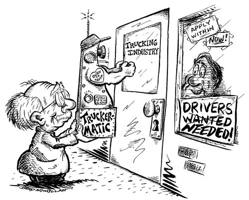US Trucking Industry robotic trucker