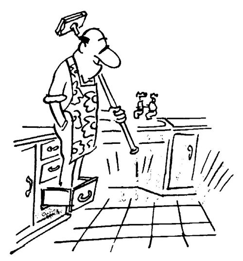 Husband does the housework