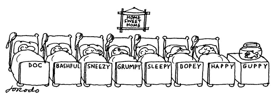 Doc,Bashful,Sneezy,Grumpy,Sleepy,Dopey,Happy - Guppy