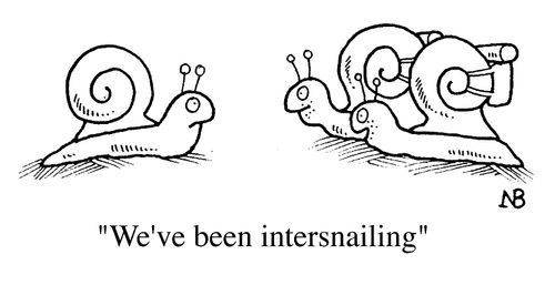 "We've been intersnailing."