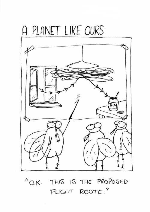 "OK, this is the proposed flight route."