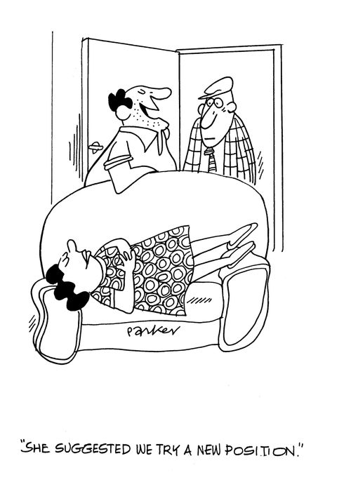'She suggested we try a new position.'