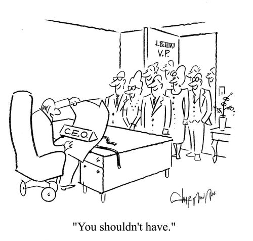 'You shouldn't have.'