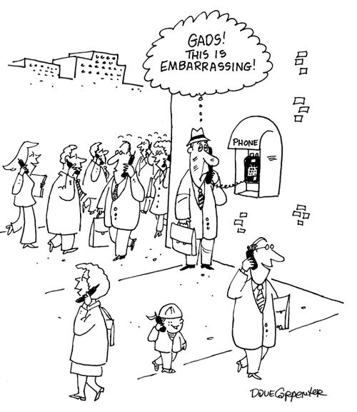 'Gads! This is embarrassing!'