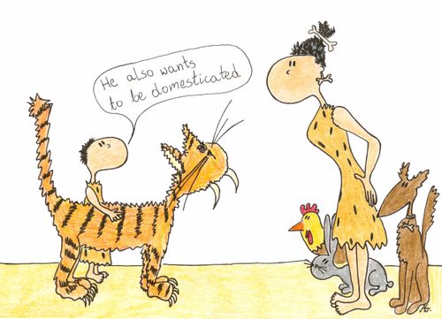 'He also wants to be domesticated.'