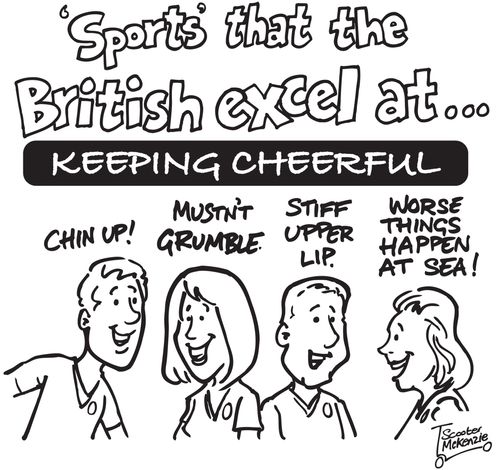 Sports that the British Excel At: Keeping cheerful!
