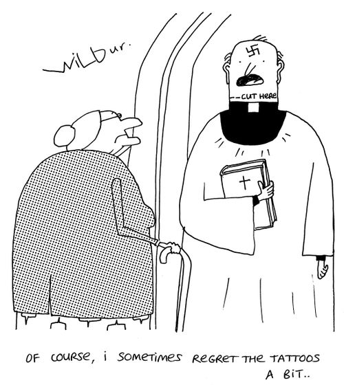 'Of course, I sometimes regret the tattoos a bit...'