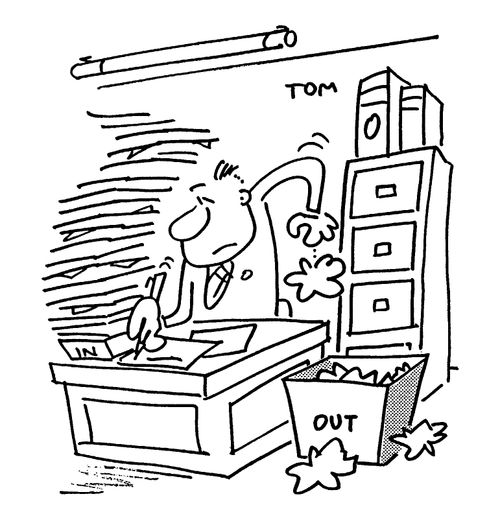 In/Out Tray.