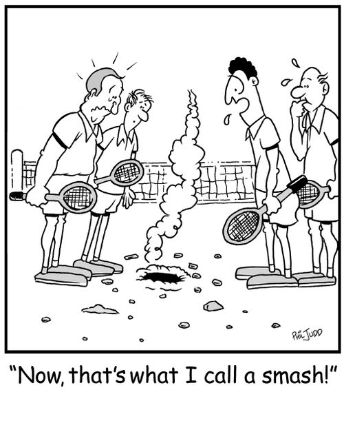 'Now, that's what I call a smash!'