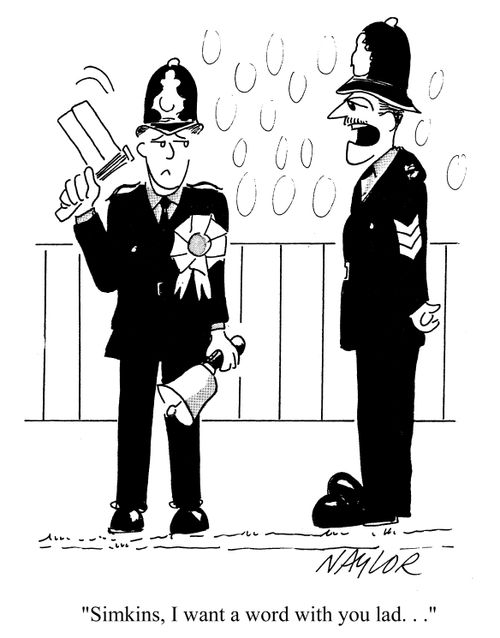 'Simkins, I want a word with you lad...'