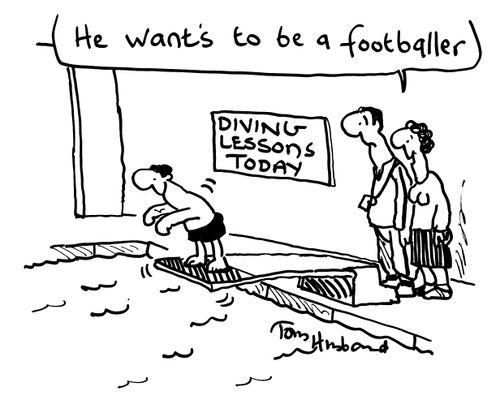 'He wants to be a footballer.'