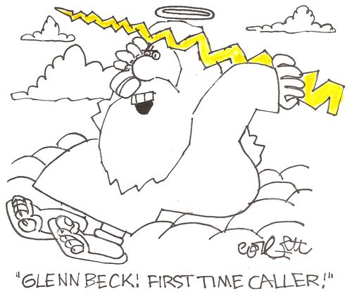 Glenn Beck!  First time caller!