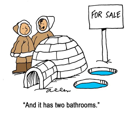 'And it has two bathrooms.'