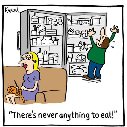 'There's never anything to eat!'