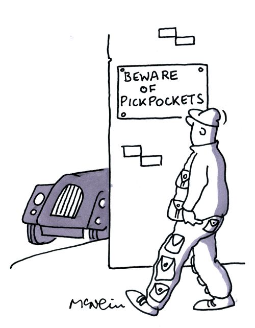 Beware of pickpockets.