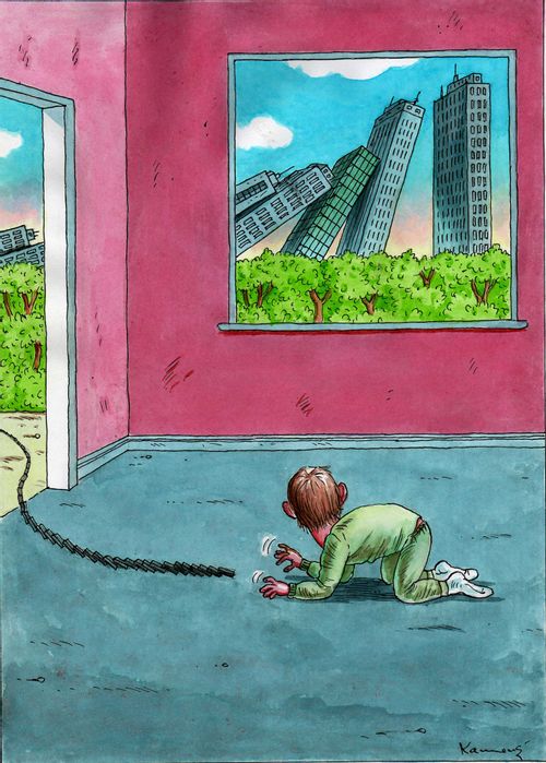 The Fall of the Skyscrapers.