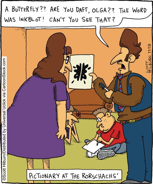 Pictionary at the Rorschachs'.