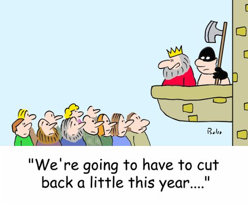 'We're going to have to cut back a little this year ....'